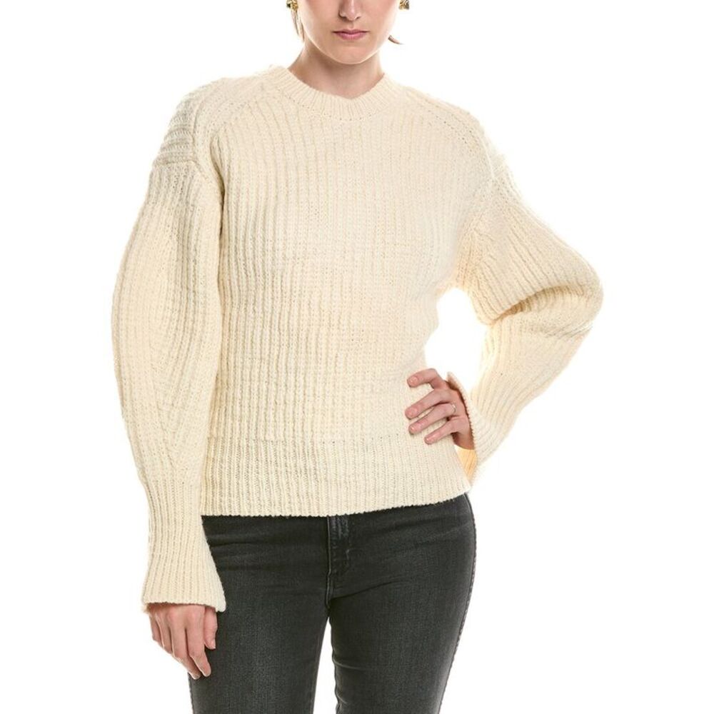 3.1 Phillip Lim Womens  Wool Cropped Sweater